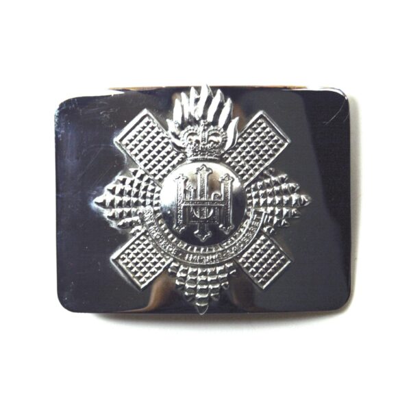 Highland Light Infantry Pipe-Majors Waist Belt Plate, Queen's Crown