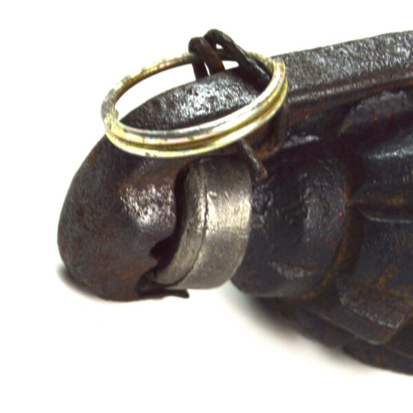 Original Inert French WWI-Era F1 Hand Grenade with Billant M1916 Fuse - Image 7