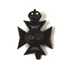 Buckinghamshire Battalion, Oxfordshire and Buckinghamshire Light Infantry Blackened Cap Badge, King's Crown, Original