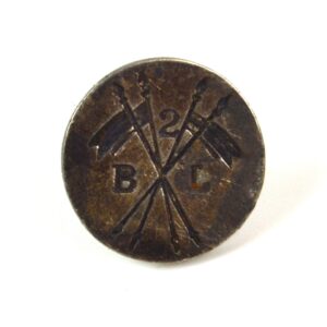 2nd (Bengal) Lancers (Gardner's Horse) Hallmark Silver Blazer Button (14mm), King's Crown, Dated 1924