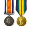 War and Victory Pair, Private Edwin Sutton, 1st Battalion, Royal West Kent Regiment