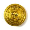 Victorian Royal Navy Flag Officer's (Roped Edge, Striped Background and Wreath) Gilt Button (24mm)