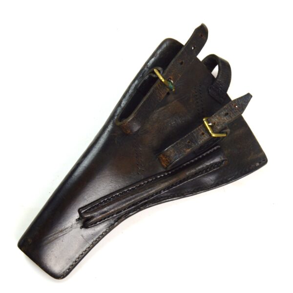 Original WWI-Era British Open Top Leather Revolver Holster - Image 2