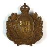 18th (Princess of Wales's Own) Hussars (1903-1910 Pattern) Officer Service Dress Cap Badge, Original