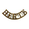 Hertfordshire Regiment (HERTS) (Pre-1921 Pattern) Brass Shoulder Title