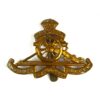 Royal Artillery Cap Badge, King's Crown, Original with Reinforced Slider, Repaired