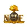 Royal Northumberland Fusiliers (1935-1968 Pattern) Officer's Silver and Gilt Shoulder Title, Original
