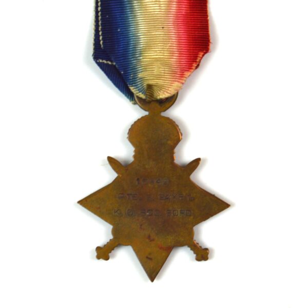 1914-15 Star, Private George Saxby, 6th (Service) King's Own Scottish Borderers - Image 2