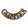 Gloucestershire Regiment (GLOSTER) Brass Shoulder Title