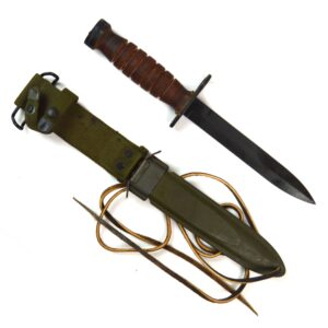 Korean War-Era US M4 Bayonet by Camillus in Beckwith M8A1 Scabbard