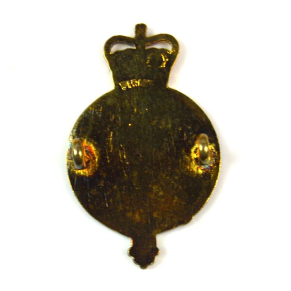 Band of the Queen's Division Enamel Cap Badge, Queen's Crown - Image 2