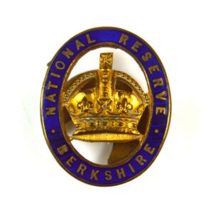 National Reserve Berkshire Gilt Lapel Badge