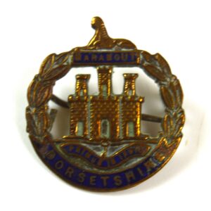 Dorsetshire Regiment (Pre-1951) Enamel Sweetheart Brooch