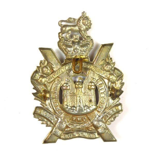 King's Own Scottish Borderers (1887-1901 Pattern) Helmet Plate Centre Badge, Original - Image 2
