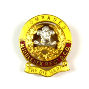 Middlesex Regiment (The Die Hards) Comrades Association Lapel Badge