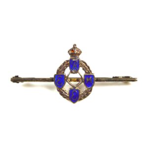 Royal Electrical and Mechanical Engineers (REME) (1st Pattern) Silver & Enamel Sweetheart Brooch