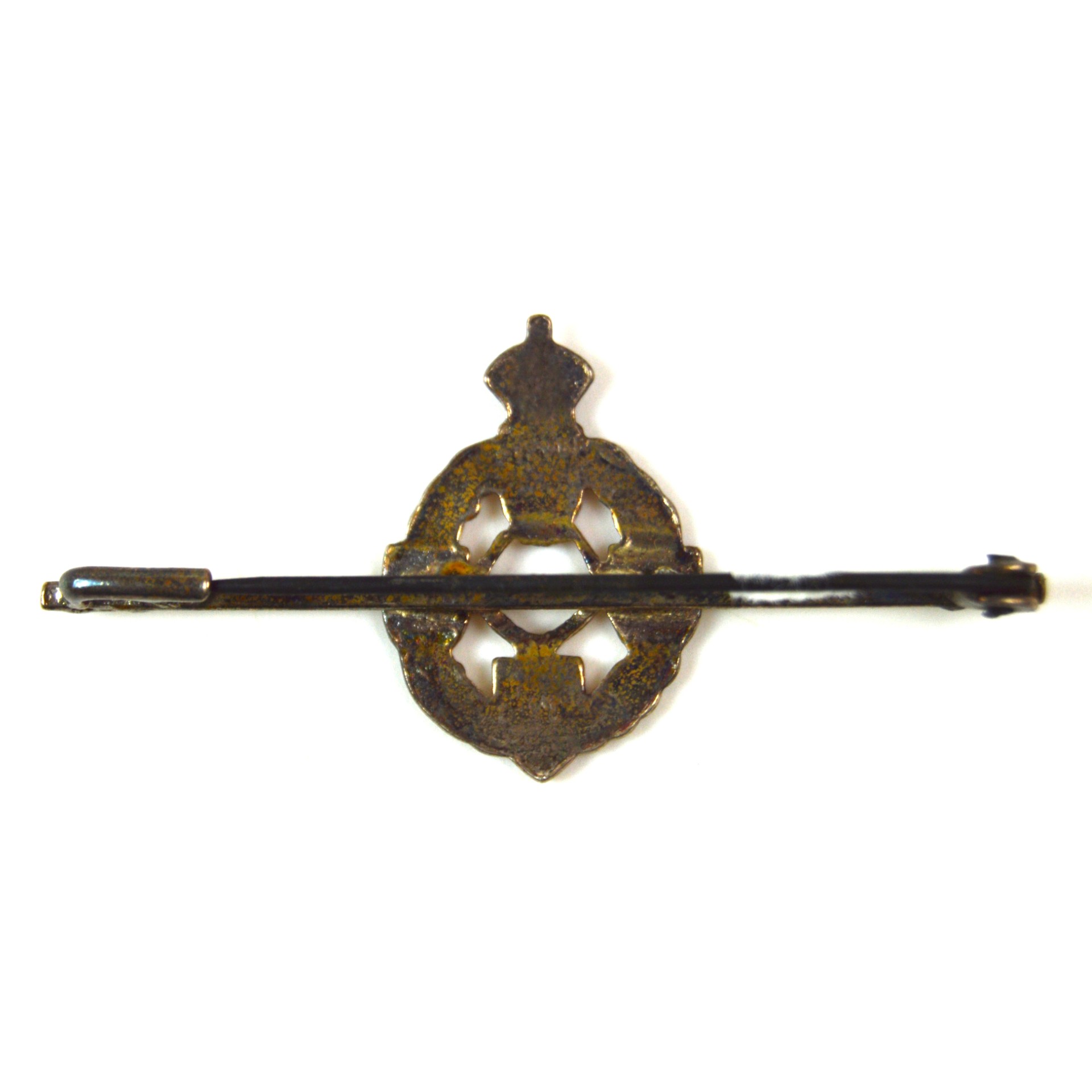 Royal Electrical and Mechanical Engineers (REME) (1st Pattern) Silver & Enamel Sweetheart Brooch - Image 2