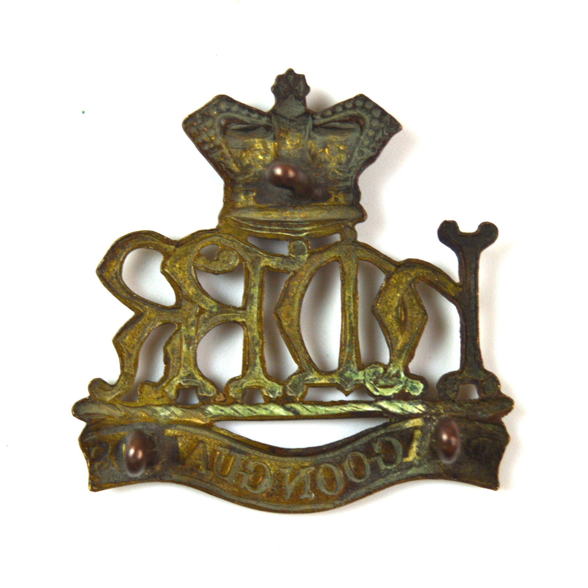 Her Majesty's Reserve Regiment of Dragoon Guards (1900-1901 Pattern) Cap Badge, Original - Image 2