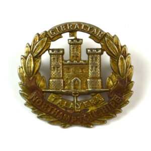 Northamptonshire Regiment (Pre-1900/Flag and Long Key) Cap Badge, Original (Copy)
