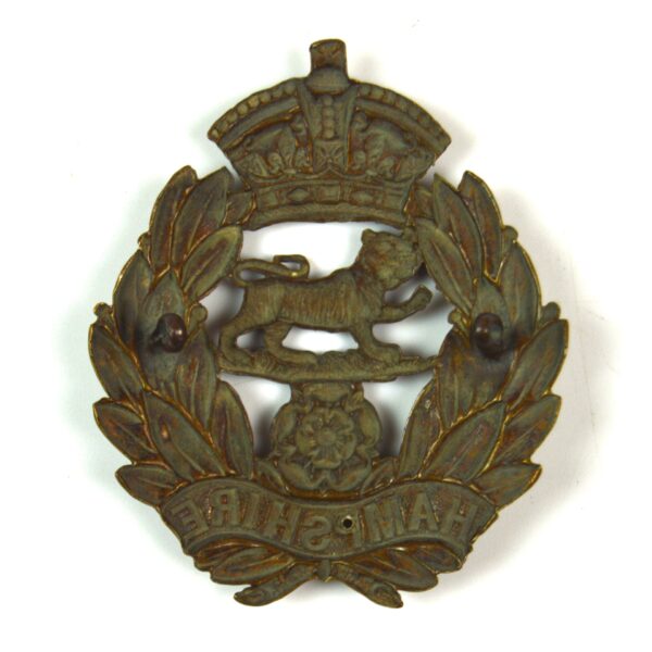 Hampshire Regiment Foreign Service Pagri Badge, Original - Image 2