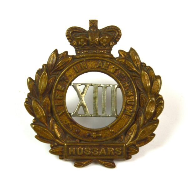 13th Hussars (c. 1896-1902 Pattern) Cap Badge, Original