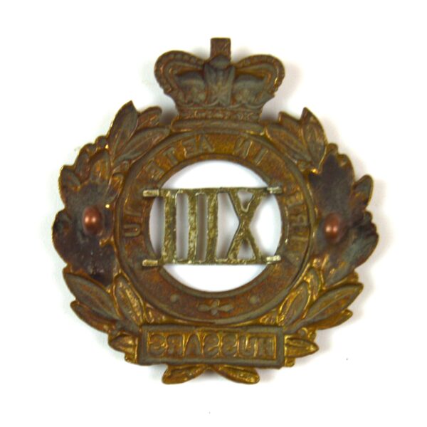 13th Hussars (c. 1896-1902 Pattern) Cap Badge, Original - Image 2