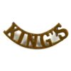 King's Regiment (Liverpool) (KING'S) Brass Shoulder Title