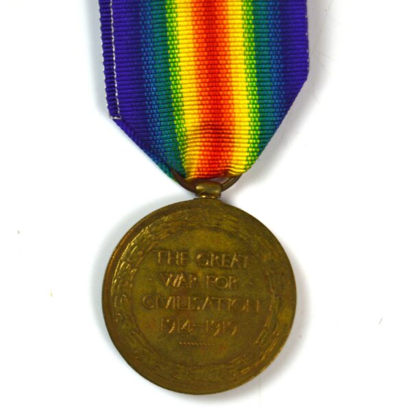 Victory Medal, Gunner John Robert Charlton, Royal Field Artillery - Image 2