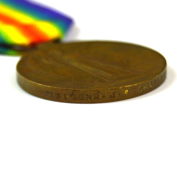 Victory Medal, Gunner John Robert Charlton, Royal Field Artillery - Image 4