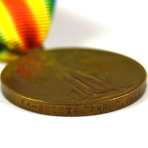 Victory Medal, Driver Sidney Bell, Army Service Corps - Image 4