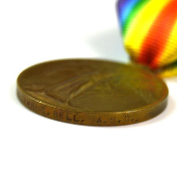 Victory Medal, Driver Sidney Bell, Army Service Corps - Image 3