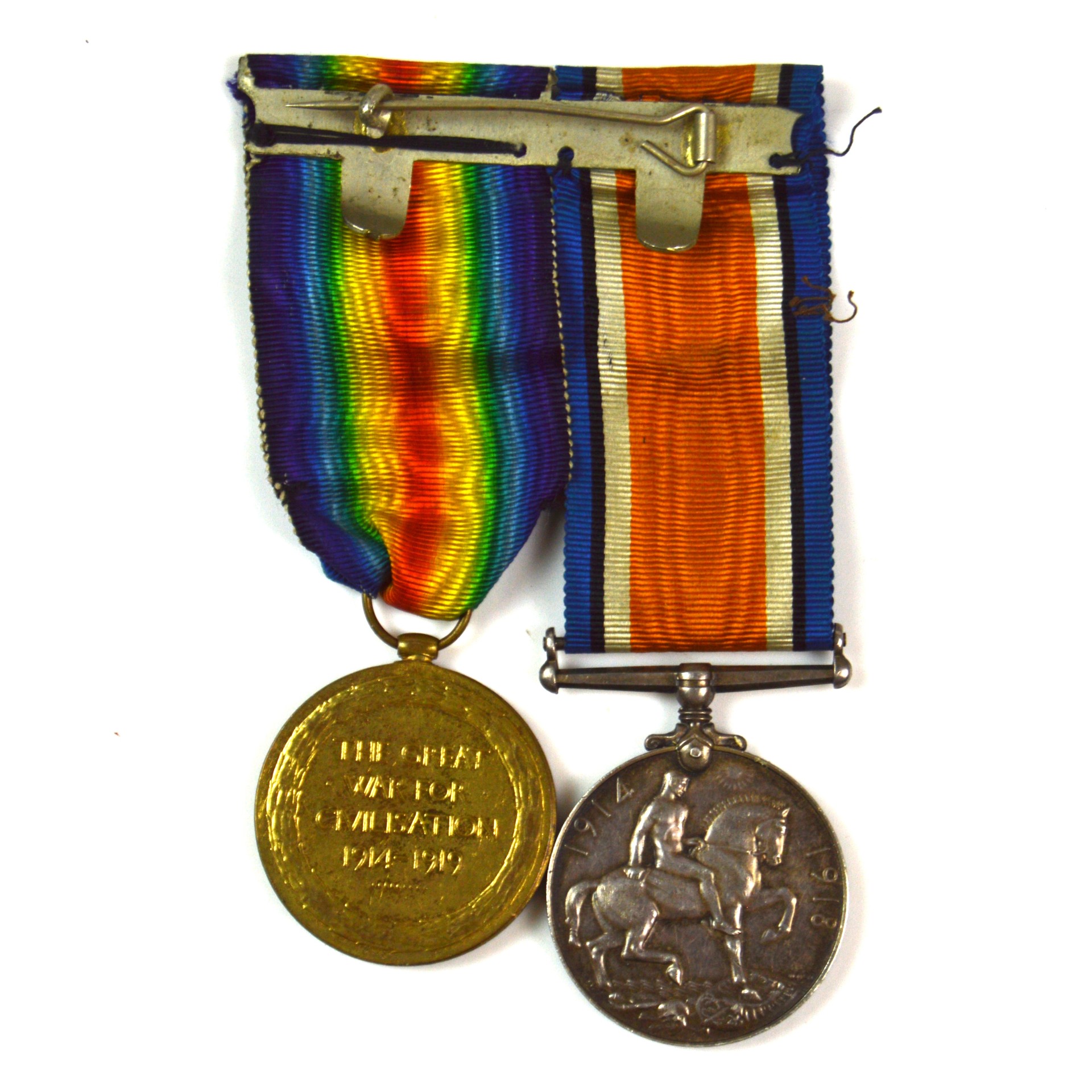 War and Victory Pair, Private Arthur Snow, 4/4th Royal Fusiliers (City of London Regiment) - Image 2