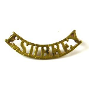 East Surrey Regiment (E. SURREY) (1902-1959 Pattern) Small Officer's Shoulder Title