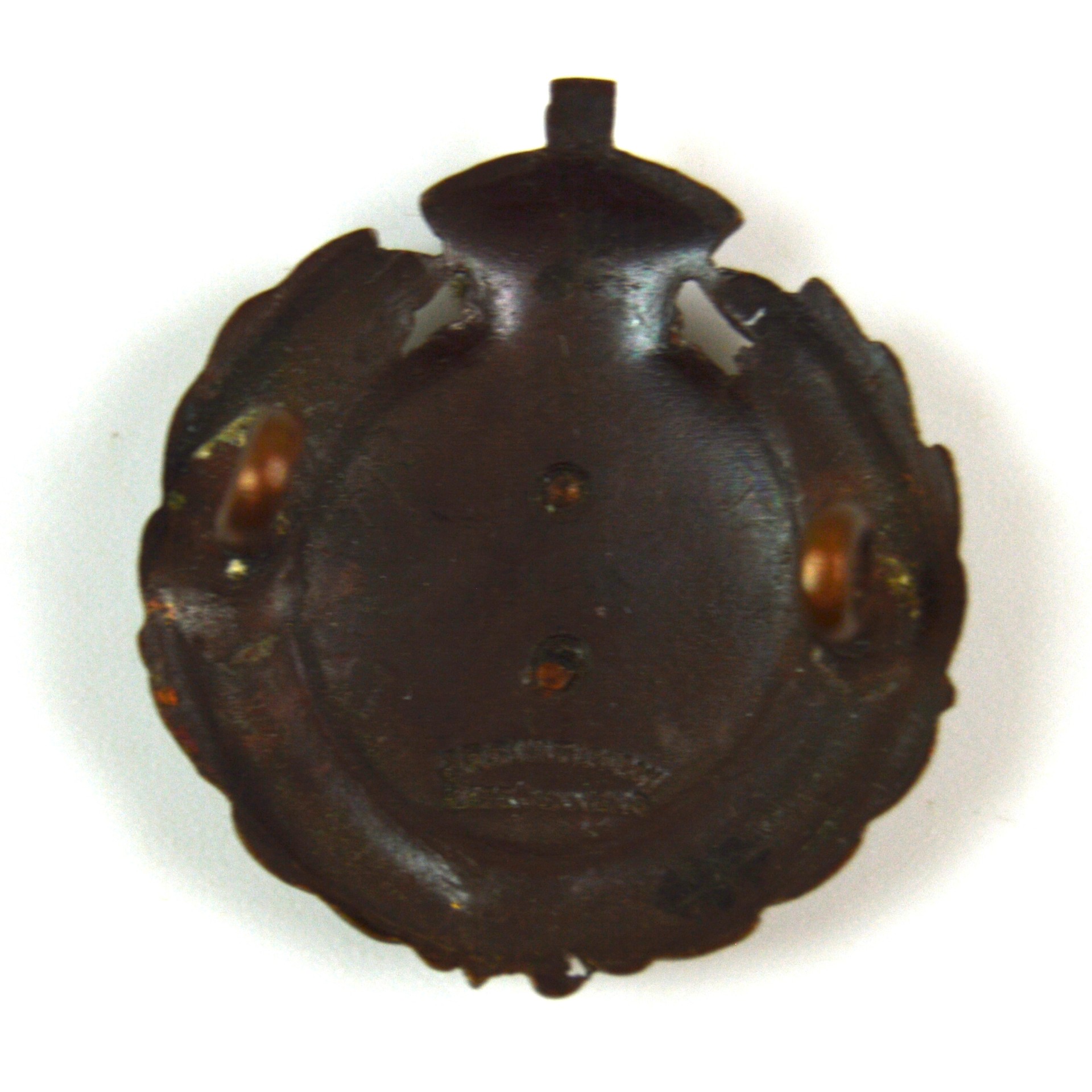 Northamptonshire Regiment (c.1924-26 Manufacture) Officer's Service Dress Collar Badge, By J. R. Gaunt, Late Jennens - Image 2