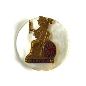 WW2-Era Royal Norfolk Regiment Mother-of-Pearl Sweetheart Brooch