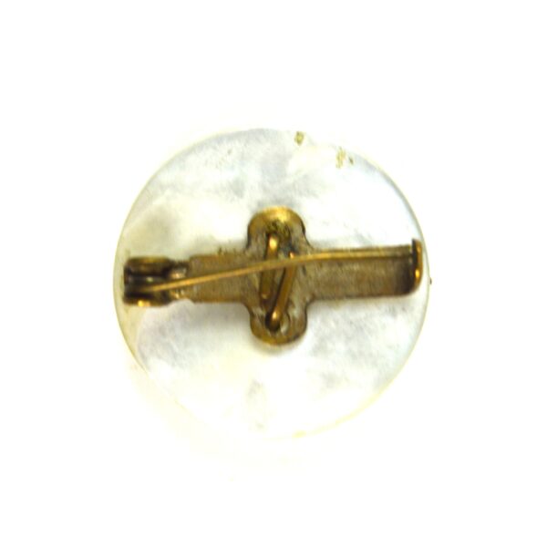 WW2-Era Royal Norfolk Regiment Mother-of-Pearl Sweetheart Brooch - Image 2