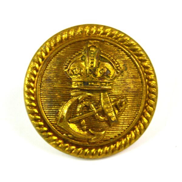 South African Harbours Port Authority Officer's Button (26mm), King's Crown