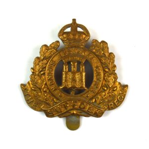 Suffolk Regiment (c.1916 Economy Pattern) Brass Cap Badge, Original
