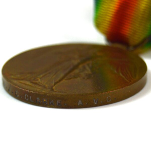 War, Victory and Defence Medal Group, Private John Charles Clarke, Army Veterinary Corps - Image 6