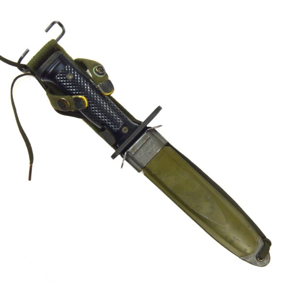 Original Vietnam War-Era US M6 Bayonet by Aerial Cutlery Co. in TWB M8A1 Scabbard - Image 3