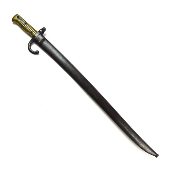 French M1866 Chassepot Rifle Bayonet and Matching Scabbard, Tulle Arsenal, Dated July 1868 - Image 3
