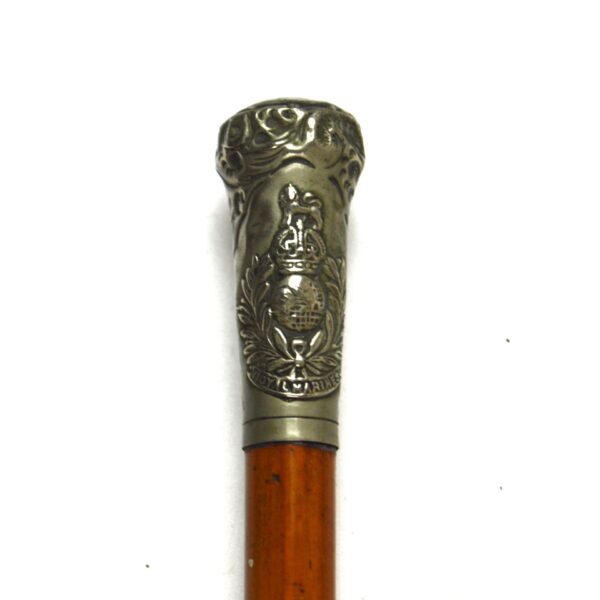 WW1/WW2 Era Royal Marines Officer’s Swagger Stick - Image 2