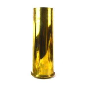 British 4" Navy Mk 1 Naval Brass Shell Case, Dated 1900 by King's Norton Metal Co.