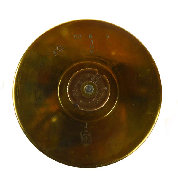 British 4" Navy Mk 1 Naval Brass Shell Case, Dated 1900 by King's Norton Metal Co. - Image 4