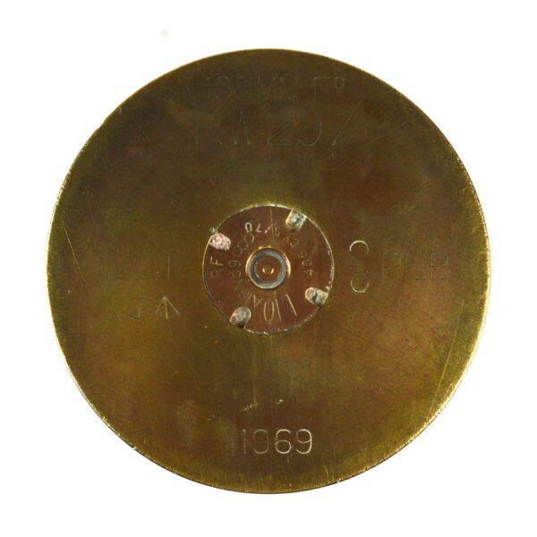 British 105mm FD Light Howitzer Inert Shell Case, Dated 1969 - Image 3