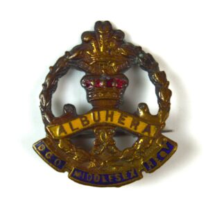 Middlesex Regiment (Duke of Cambridge's Own) Enamel Brooch Badge