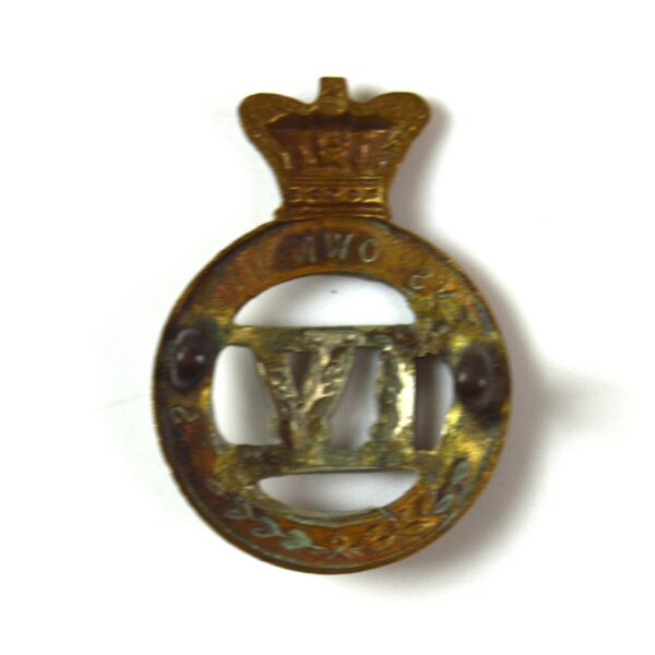 4th Queen's Own Hussars (1896-1901 Pattern) Collar Badge, Original - Image 2