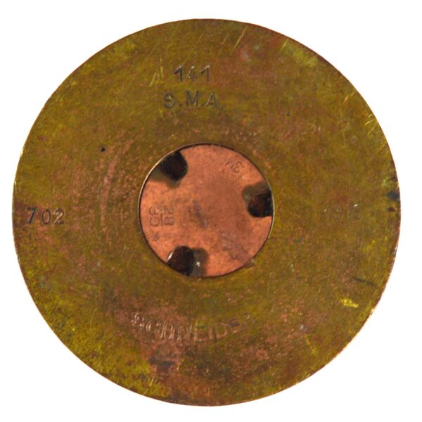 French 75mm Schneider Inert Shell Case by Schneider, Dated 1916 - Image 2