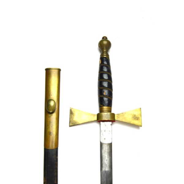 Antique Early 20th Century Masonic Sword in Scabbard - Image 6