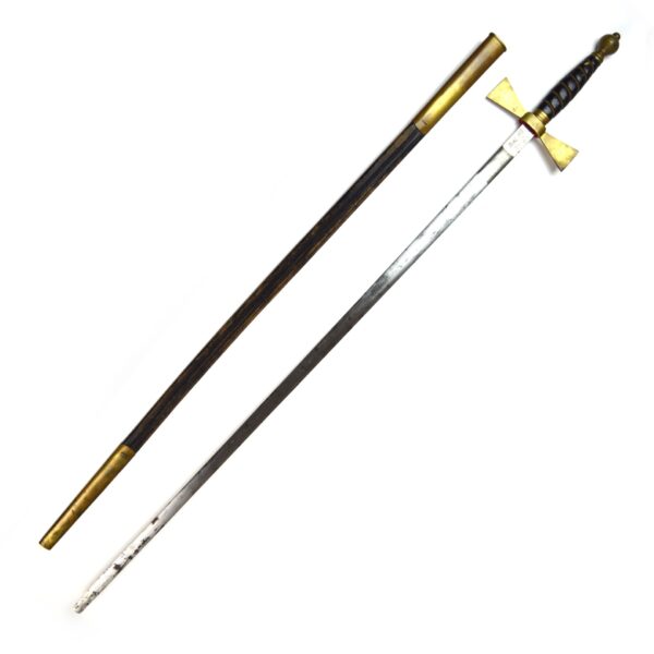 Antique Early 20th Century Masonic Sword in Scabbard - Image 5